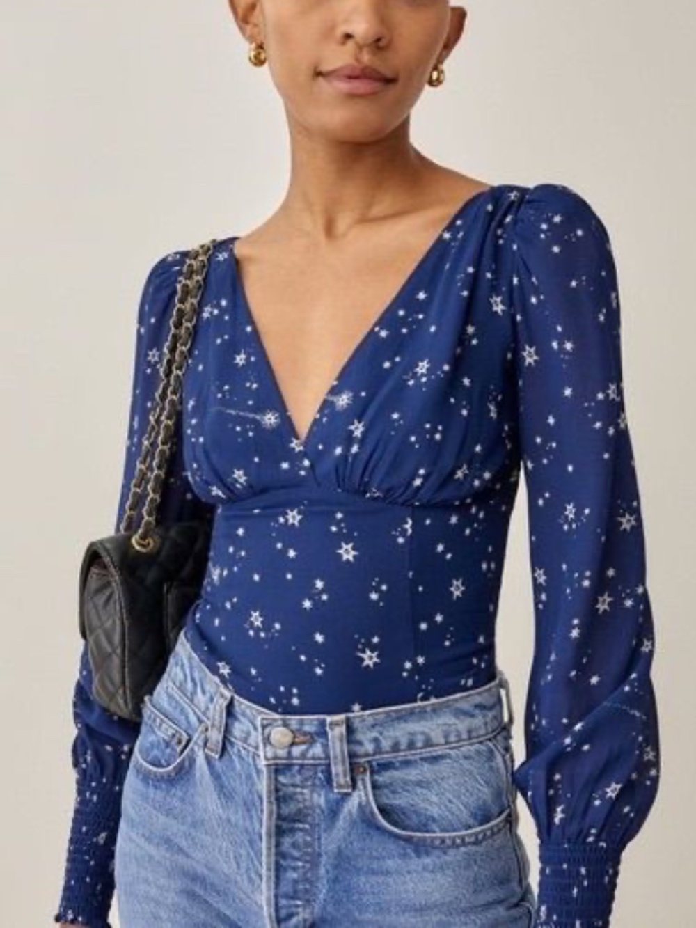 Reformation Michel Top in Starry Night Size 2